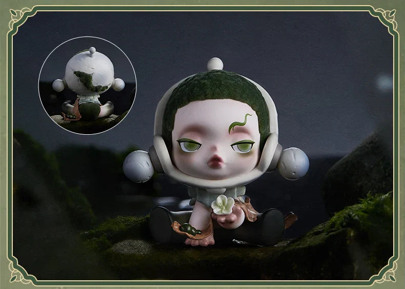 Genuine Pop Mart Skullpanda The Ink Plum Blossom Series Blind Box